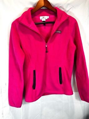 Vineyard Vines Hot Pink Half-Zip Fleece Jacket